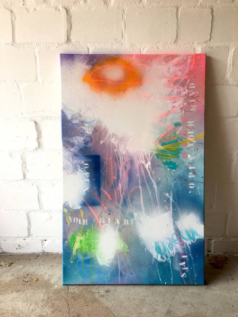 Original Street Art Abstract Painting by Bea Schubert