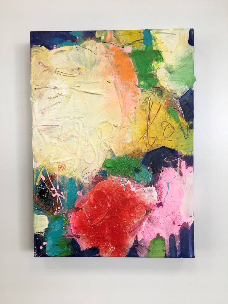 Original Abstract Expressionism Aerial Painting by Bea Schubert