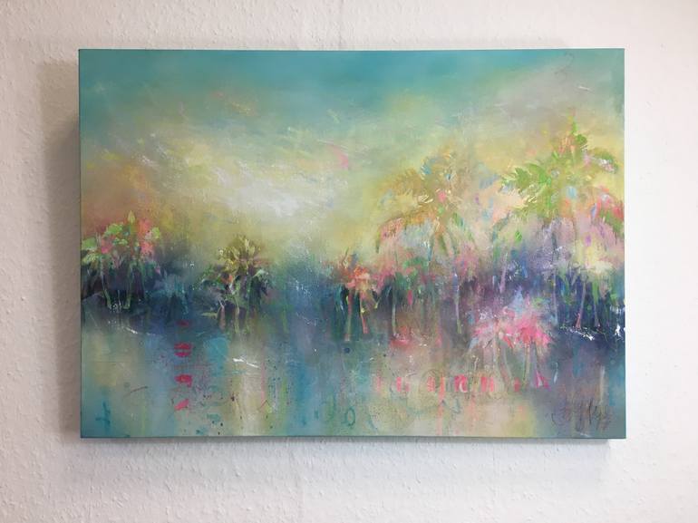 Original Abstract Landscape Painting by Bea Schubert