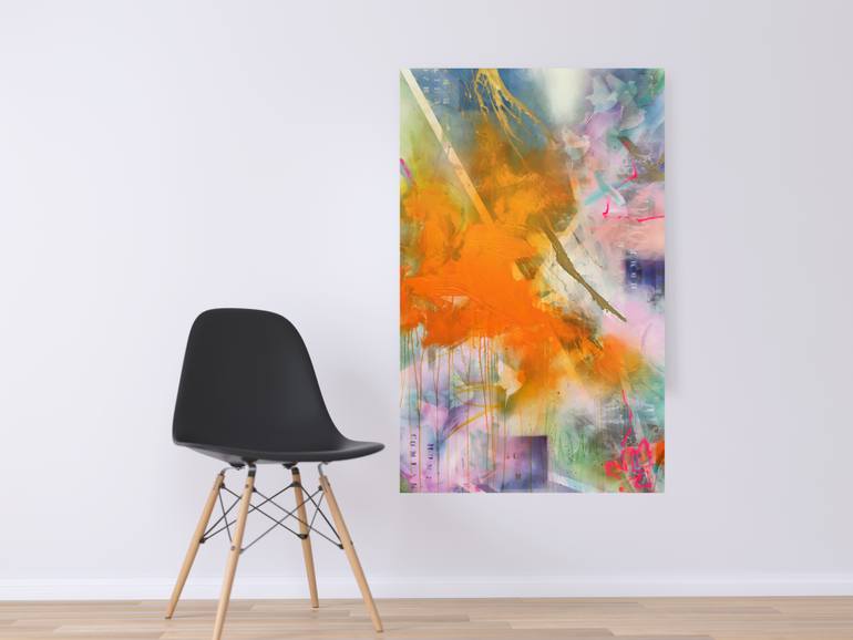 Original Abstract Expressionism Abstract Painting by Beate Garding Schubert