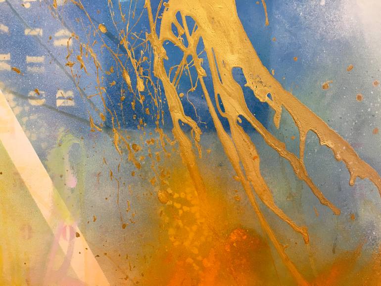 Original Abstract Expressionism Abstract Painting by Beate Garding Schubert