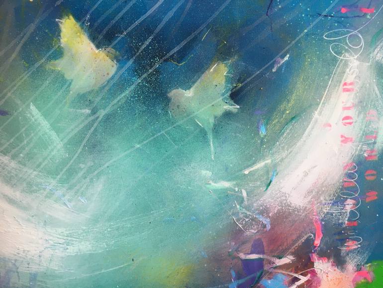 Original Abstract Expressionism Abstract Painting by Beate Garding Schubert