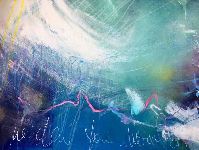 Original Abstract Expressionism Abstract Painting by Beate Garding Schubert