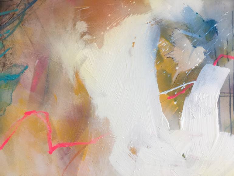 Original Abstract Expressionism Abstract Painting by Beate Garding Schubert