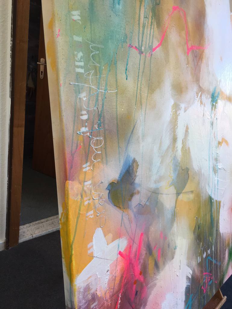 Original Abstract Expressionism Abstract Painting by Beate Garding Schubert