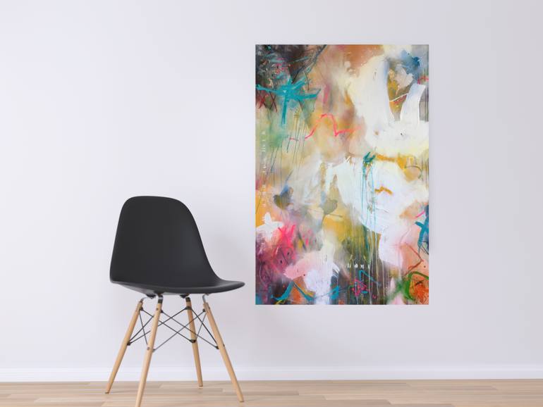 Original Abstract Expressionism Abstract Painting by Beate Garding Schubert