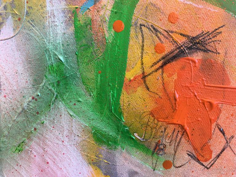 Original Abstract Expressionism Abstract Painting by Beate Garding Schubert