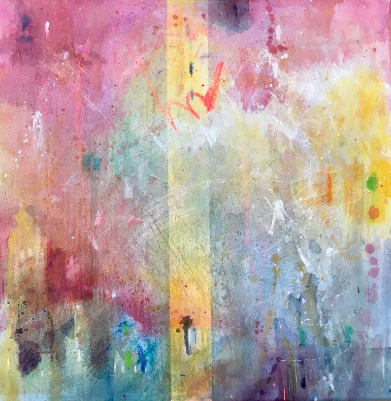 Original Abstract Expressionism Abstract Painting by Bea Schubert