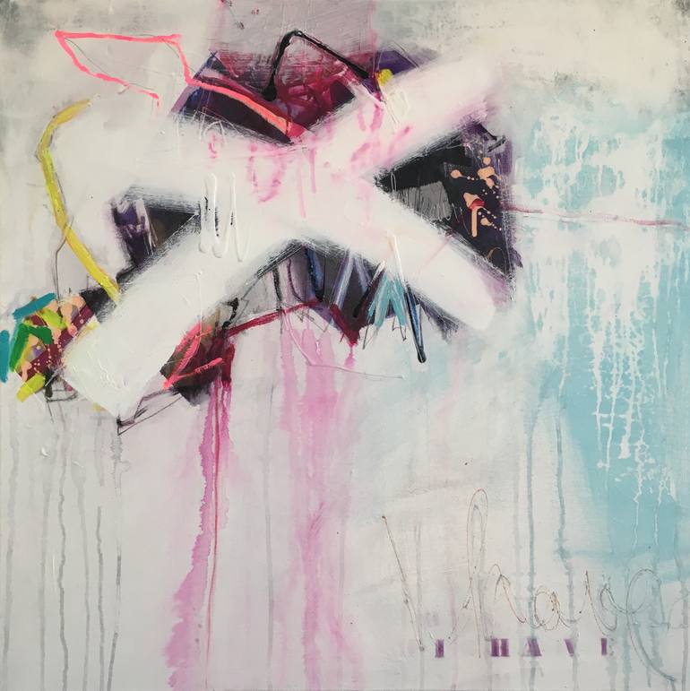 Original Abstract Expressionism Abstract Painting by Beate Garding Schubert