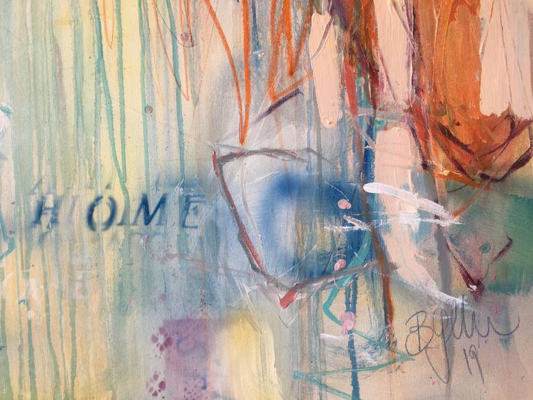 Original Abstract Expressionism Abstract Painting by Beate Garding Schubert