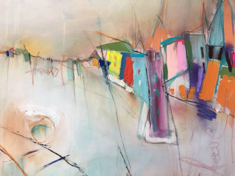 Original Abstract Expressionism Abstract Painting by Beate Garding Schubert