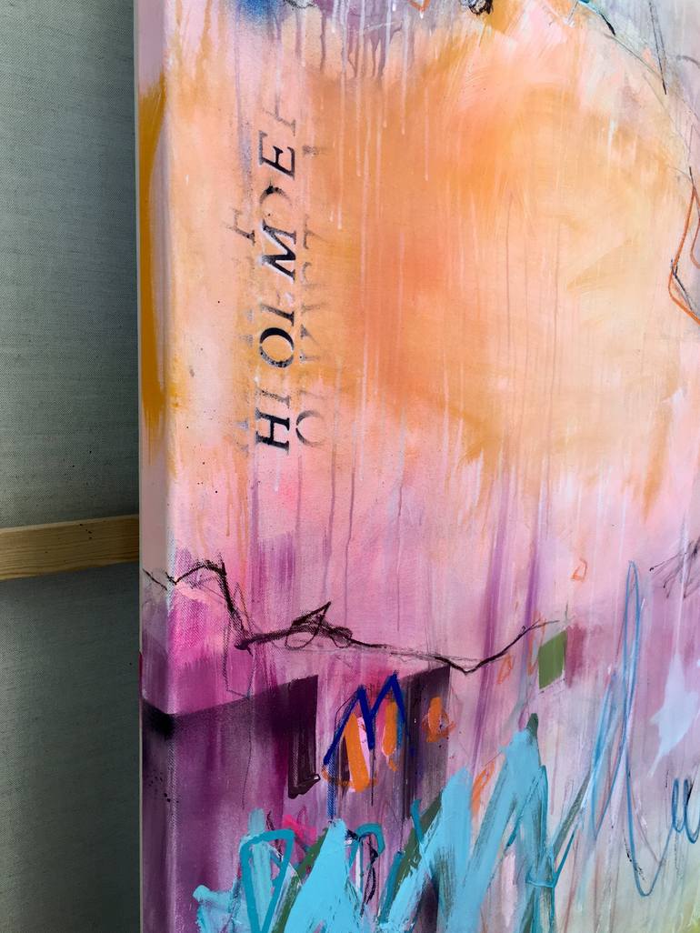 Original Abstract Expressionism Abstract Painting by Beate Garding Schubert