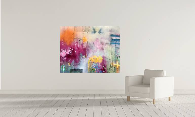 Original semiabstract Abstract Painting by Bea Schubert