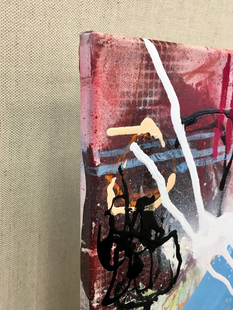 Original Street Art Abstract Painting by Beate Garding Schubert