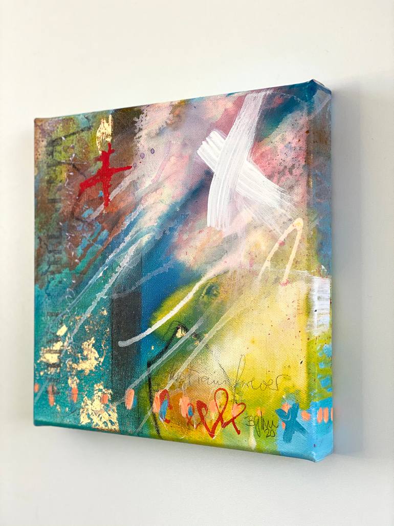 Original Abstract Expressionism Abstract Painting by Beate Garding Schubert