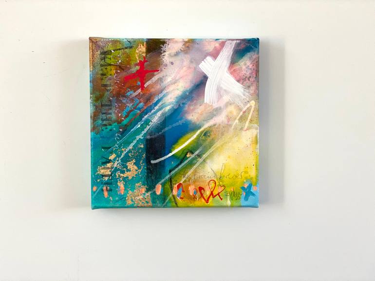 Original Abstract Expressionism Abstract Painting by Beate Garding Schubert