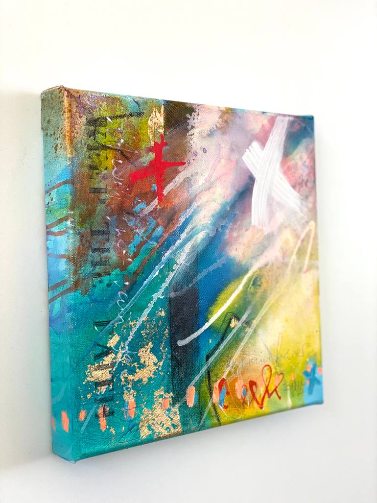 Original Abstract Expressionism Abstract Painting by Beate Garding Schubert