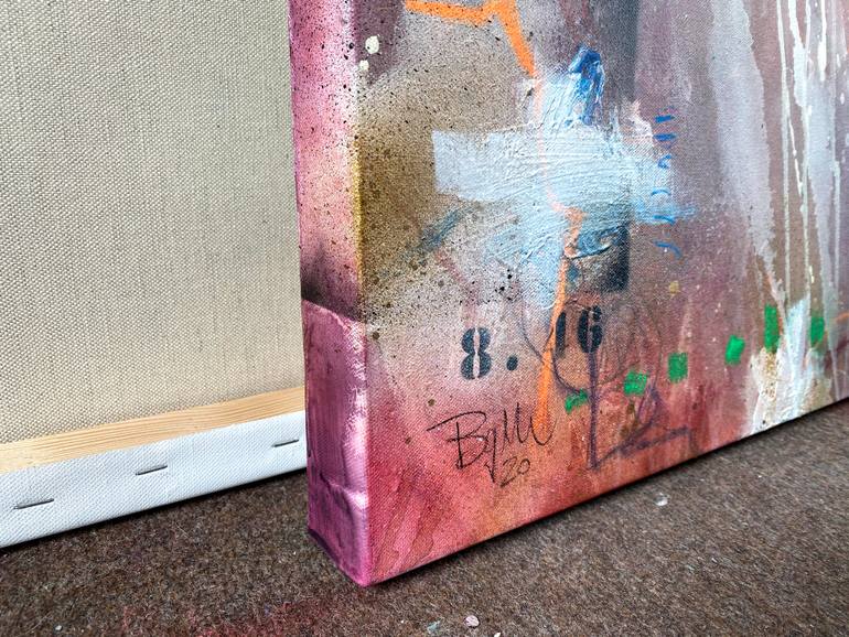 Original Abstract Expressionism Abstract Painting by Beate Garding Schubert