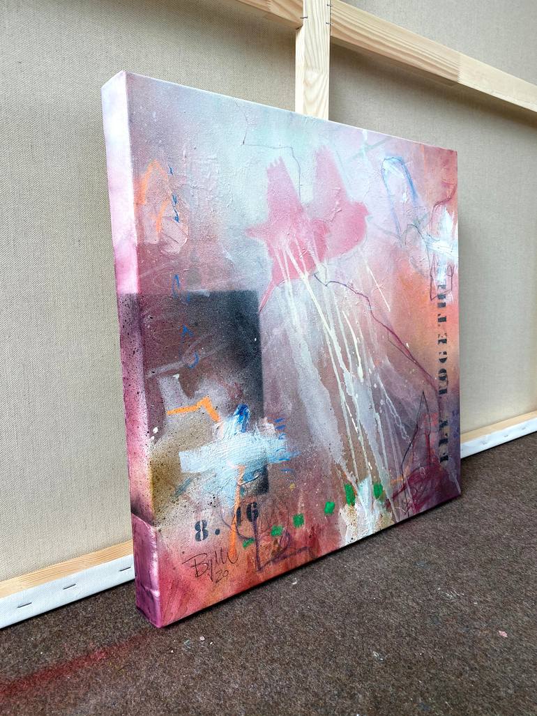 Original Abstract Expressionism Abstract Painting by Beate Garding Schubert