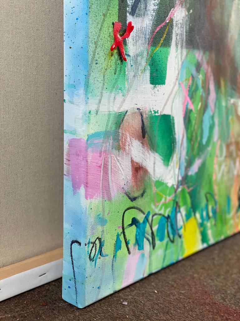 Original Abstract Expressionism Abstract Painting by Beate Garding Schubert