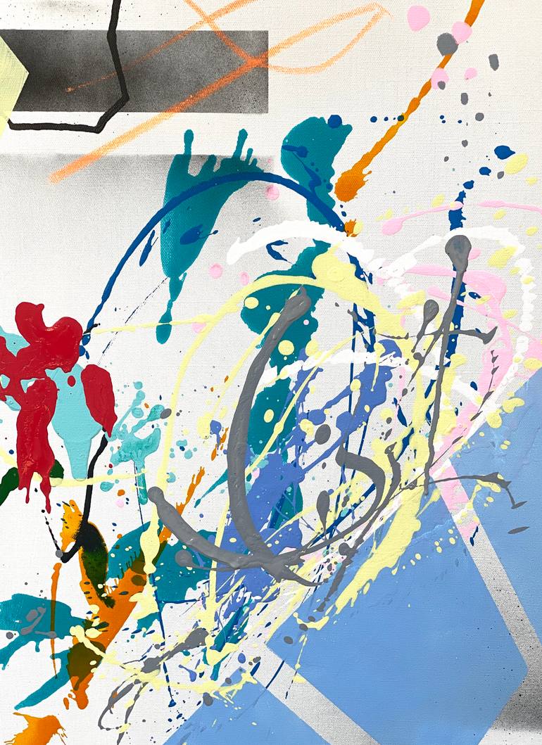 Original Abstract Expressionism Abstract Painting by Beate Garding Schubert