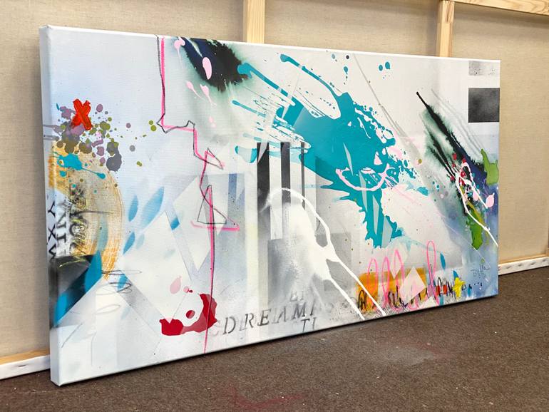 Original Street Art Abstract Painting by Beate Garding Schubert