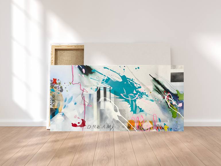 Original Street Art Abstract Painting by Beate Garding Schubert