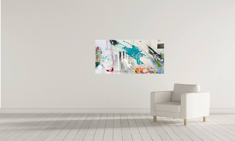 Original Street Art Abstract Painting by Beate Garding Schubert