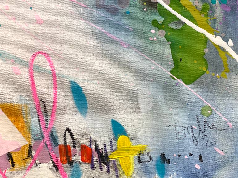 Original Street Art Abstract Painting by Beate Garding Schubert