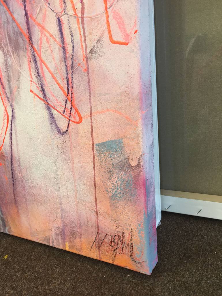 Original Street Art Abstract Painting by Beate Garding Schubert