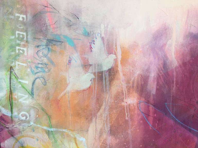 Original Street Art Abstract Painting by Beate Garding Schubert