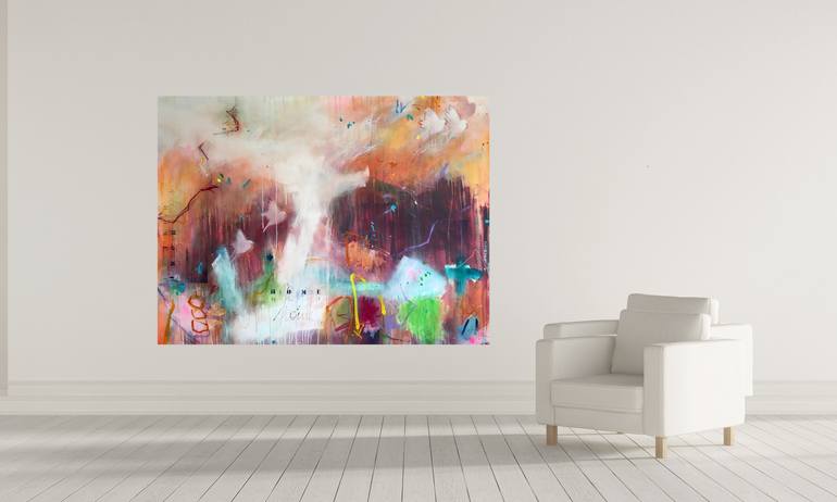 Original Abstract Expressionism Abstract Painting by Bea Schubert