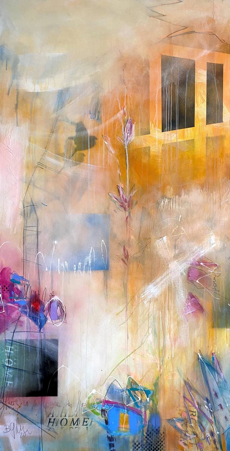 Original Abstract Expressionism Abstract Painting by Beate Garding Schubert