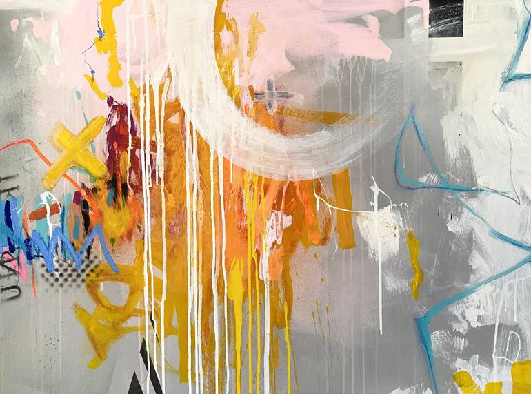 Original Abstract Expressionism Abstract Painting by Beate Garding Schubert