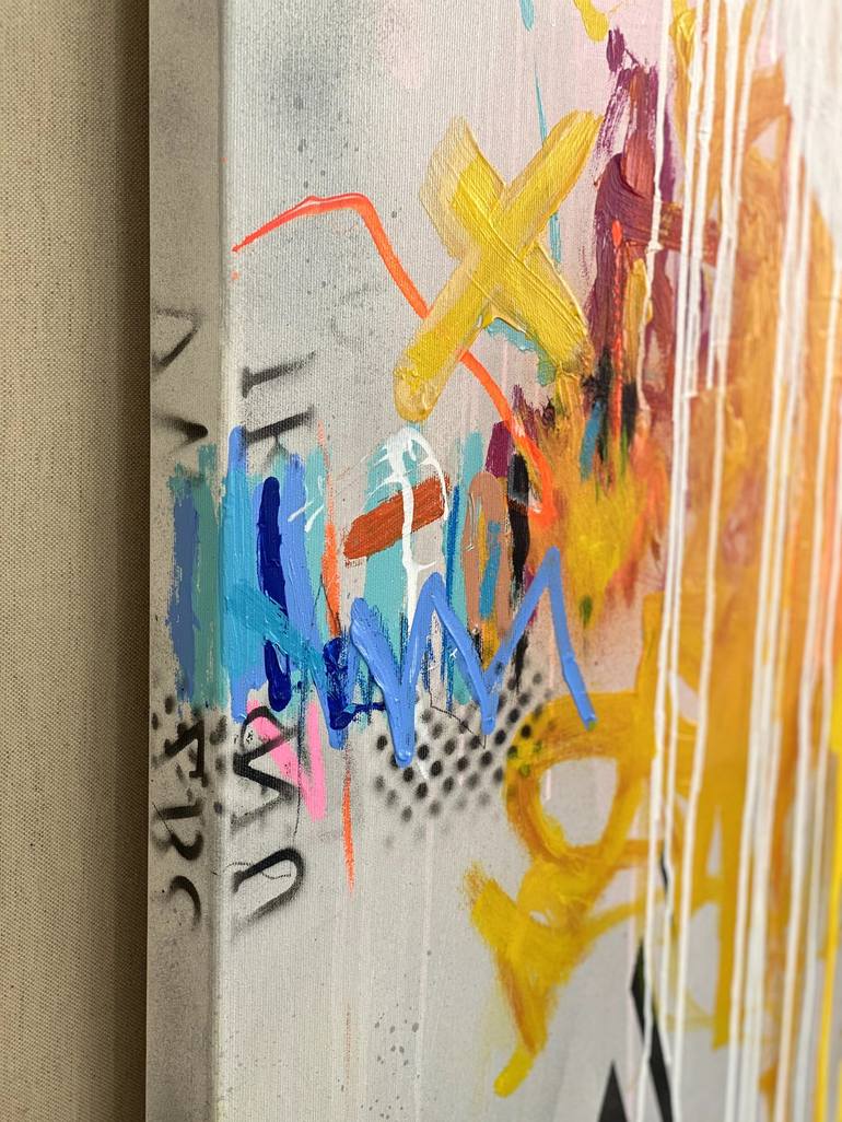 Original Abstract Expressionism Abstract Painting by Beate Garding Schubert