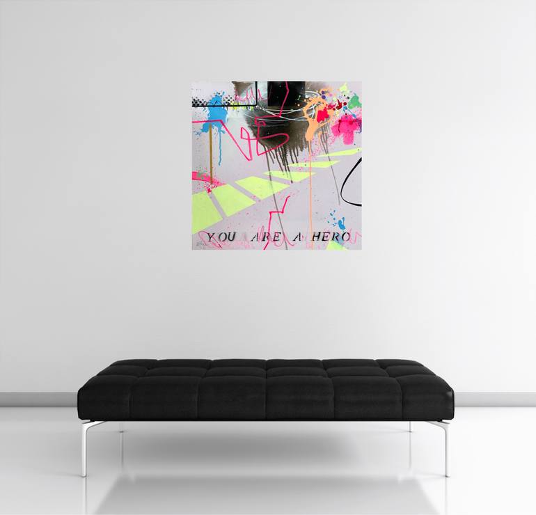 Original Abstract Expressionism Abstract Painting by Beate Garding Schubert