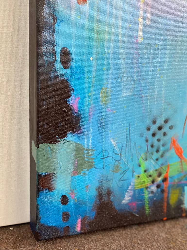 Original Abstract Expressionism Abstract Painting by Beate Garding Schubert