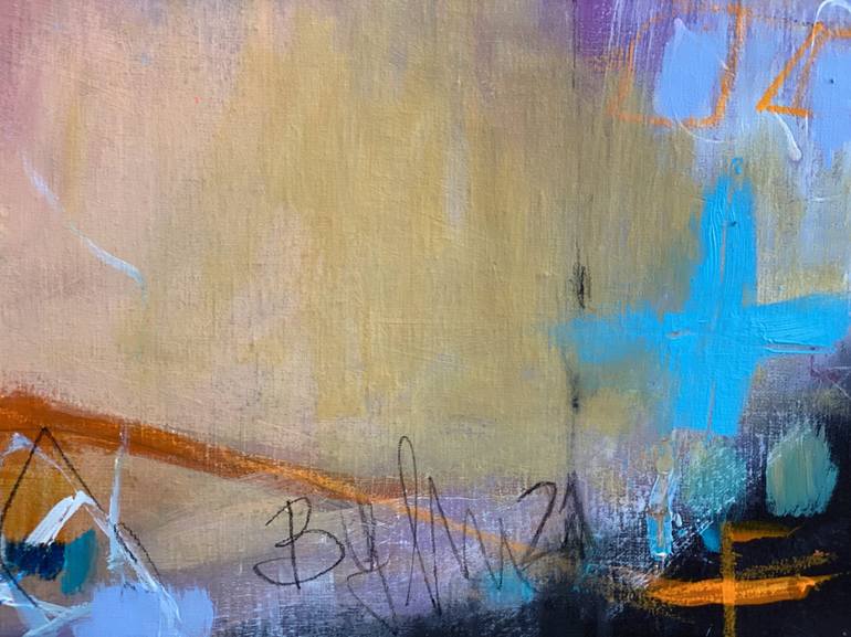 Original Abstract Expressionism Abstract Painting by Beate Garding Schubert