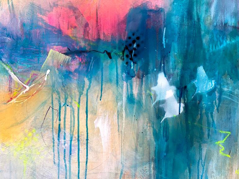 Original Abstract Expressionism Abstract Painting by Beate Garding Schubert