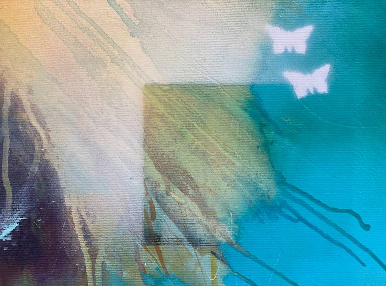 Original Abstract Expressionism Abstract Painting by Beate Garding Schubert