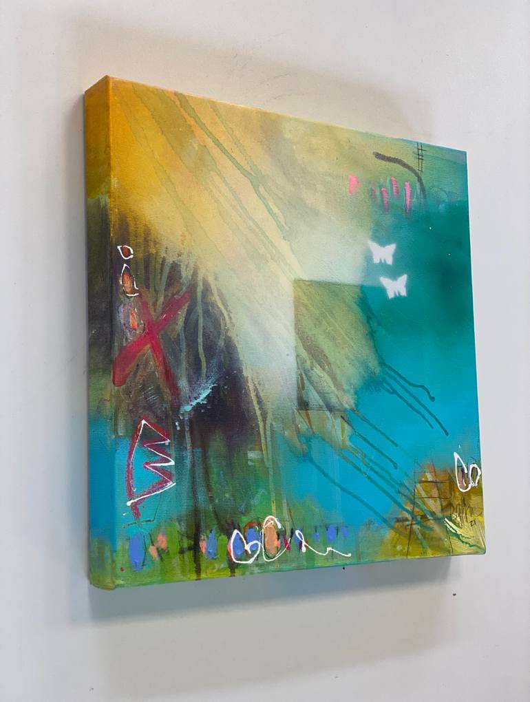 Original Abstract Expressionism Abstract Painting by Beate Garding Schubert