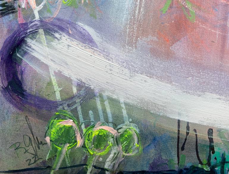 Original Abstract Expressionism Abstract Painting by Beate Garding Schubert