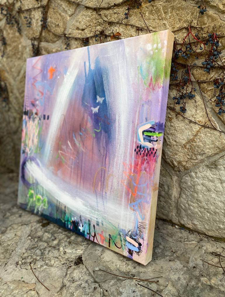 Original Abstract Expressionism Abstract Painting by Beate Garding Schubert