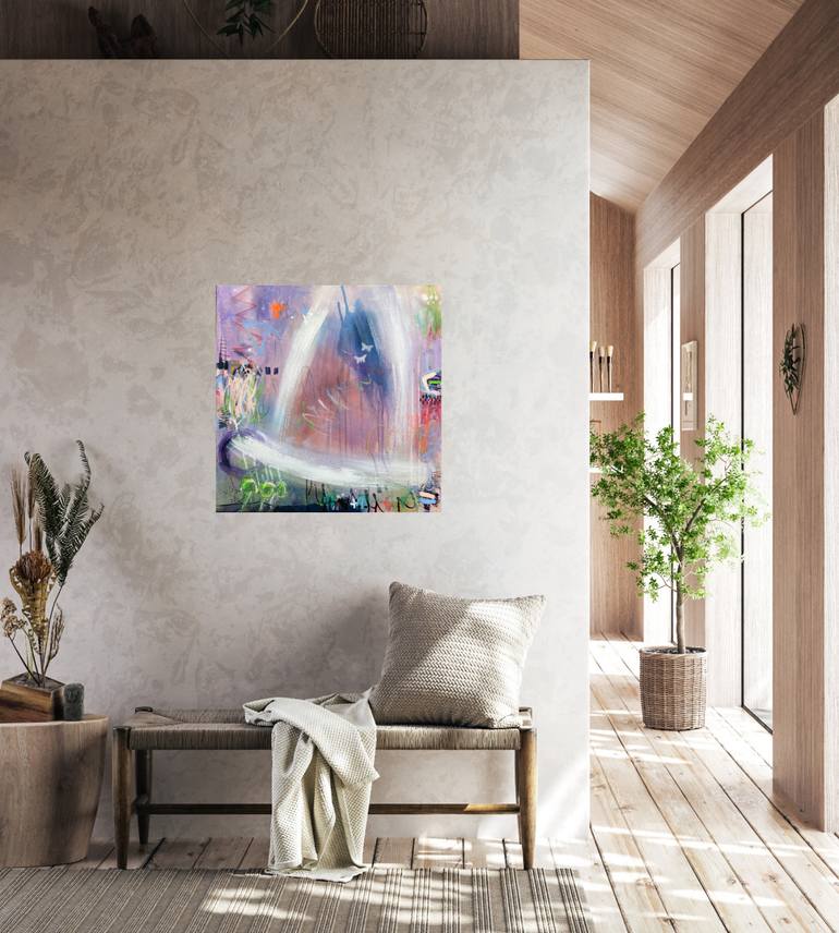 Original Abstract Expressionism Abstract Painting by Beate Garding Schubert