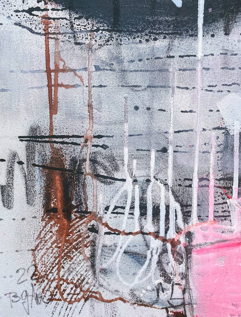 Original Abstract Expressionism Abstract Painting by Beate Garding Schubert