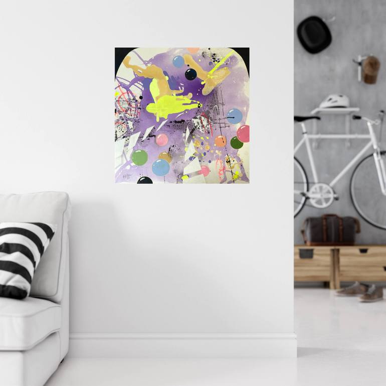Original Abstract Expressionism Abstract Painting by Beate Garding Schubert