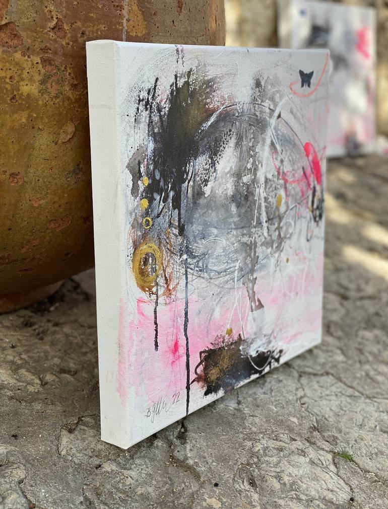 Original Abstract Expressionism Abstract Painting by Beate Garding Schubert