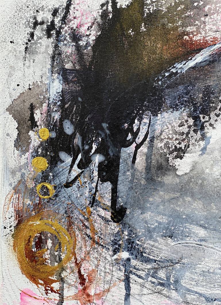 Original Abstract Expressionism Abstract Painting by Beate Garding Schubert