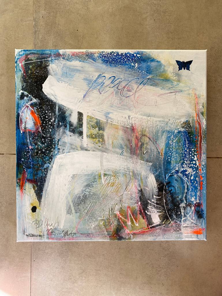 Original Abstract Expressionism Abstract Painting by Beate Garding Schubert