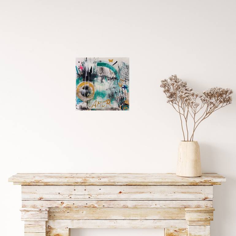 Original Abstract Expressionism Abstract Painting by Beate Garding Schubert